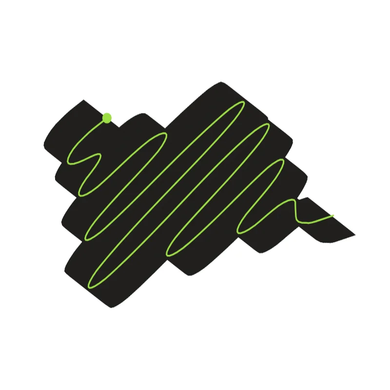 Blob A with its path