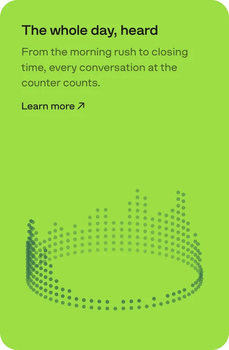 An equalizer of dots closed into a ring, on Lime